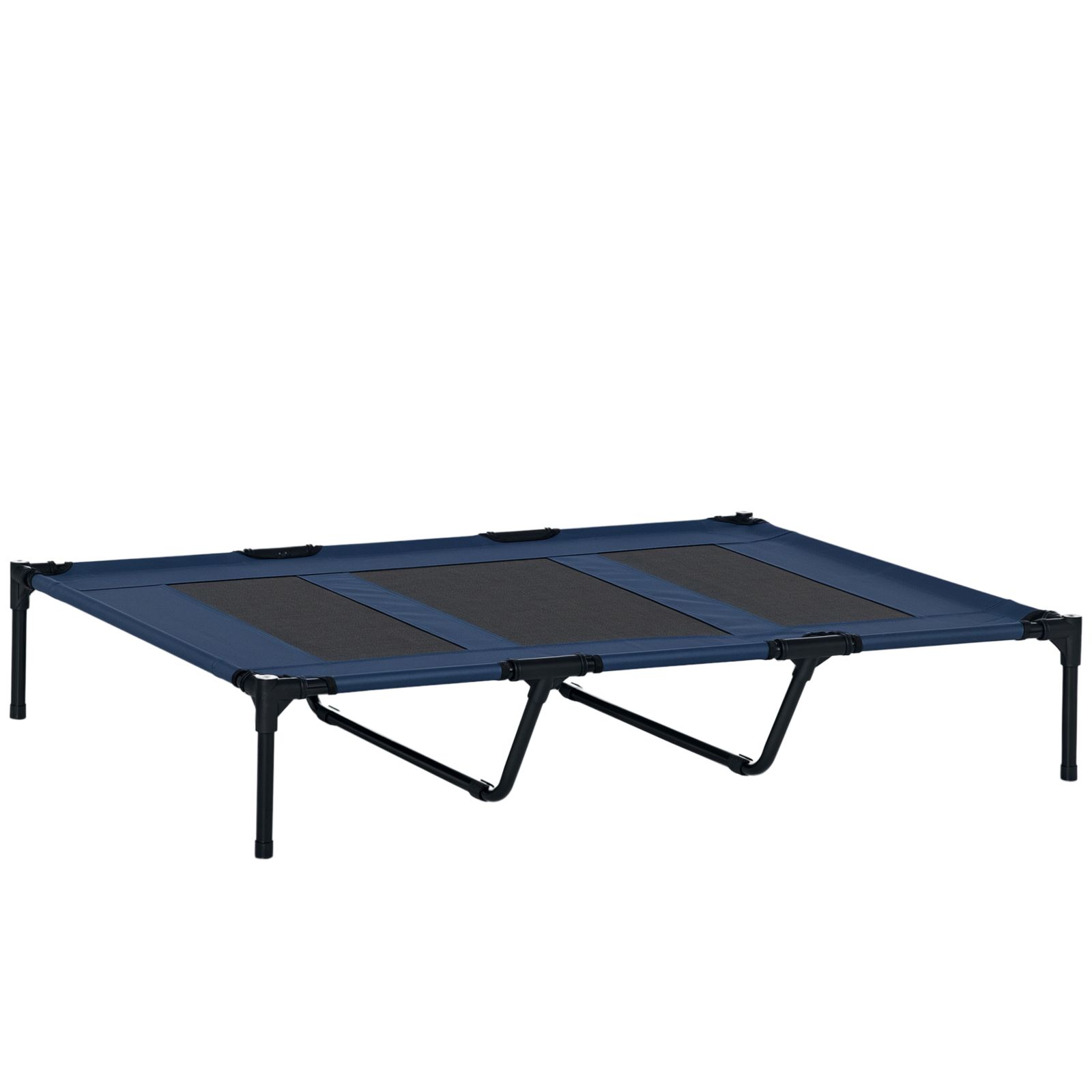PawHut 48" x 36" Elevated Breathable Dog Bed w/ Carry Bag Dark Blue