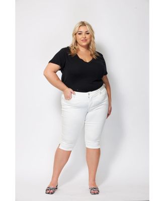 Джинсы SLINK Jeans Plus Size Clean Hem Pirate