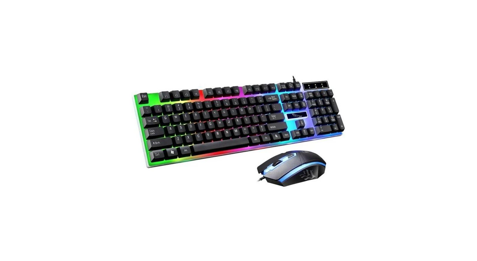 Cowin Wired LED Gaming Keyboard and Mouse Combo for PC