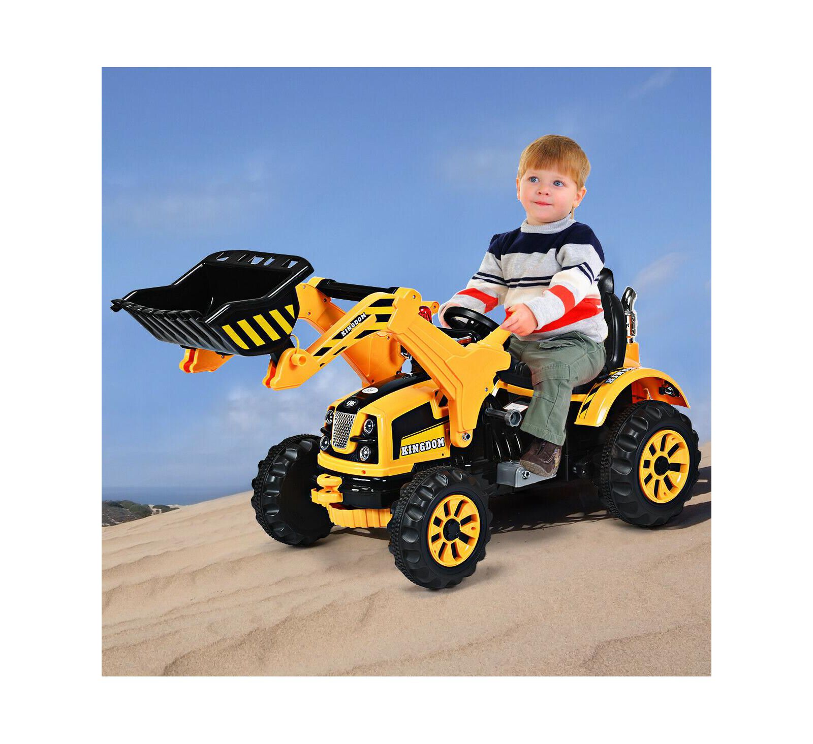 Экскаватор Costway Kids Ride On Truck с фронтальным погрузчиком