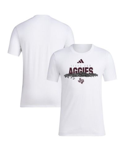 Мужская футболка adidas Texas A&M Aggies Baseball Sunflower Seeds, цвет white