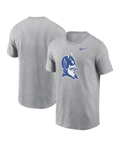 Мужская футболка Nike Heather Gray Duke Blue Devils Primetime Evergreen Alternate Logo