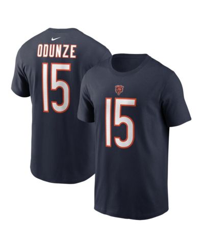 Мужская футболка Nike Navy Rome Odunze Chicago Bears 2024 NFL Draft First Round Pick Name & Number