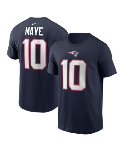 Nike Men's Drake Maye Navy New England Patriots 2024 NFL Draft First Round Pick Name & Number T-Shirt