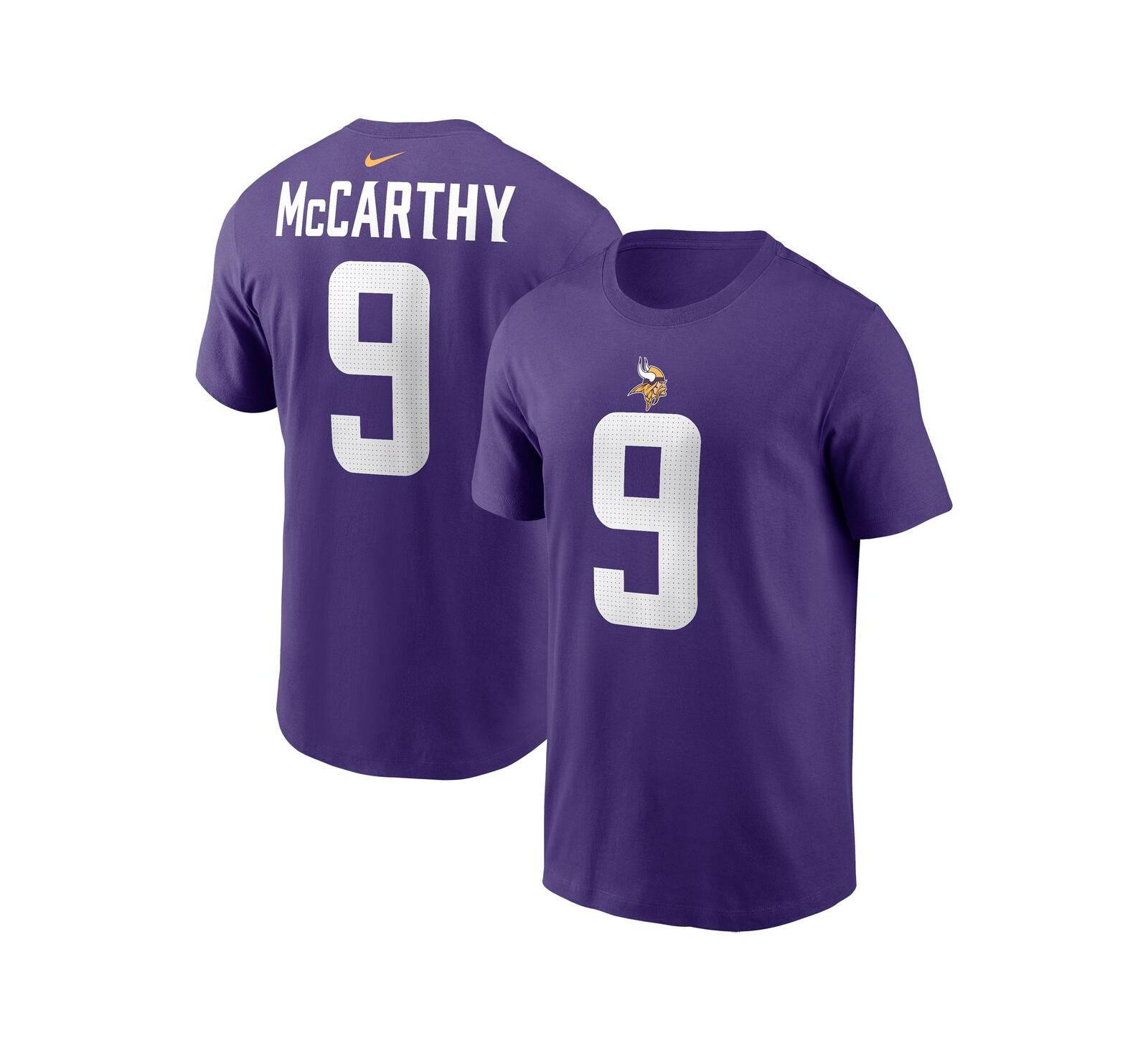 Nike Мужская футболка J.J. McCarthy Minnesota Vikings 2024 NFL Draft Name & Number
