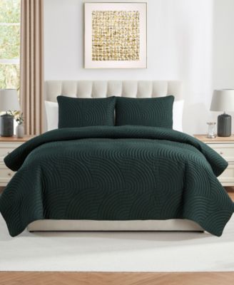 VCNY Home Sands Curved 3-Piece Quilt Set, Full/Queen