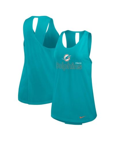 Женский спортивный топ Nike Aqua Miami Dolphins Performance Tank Top
