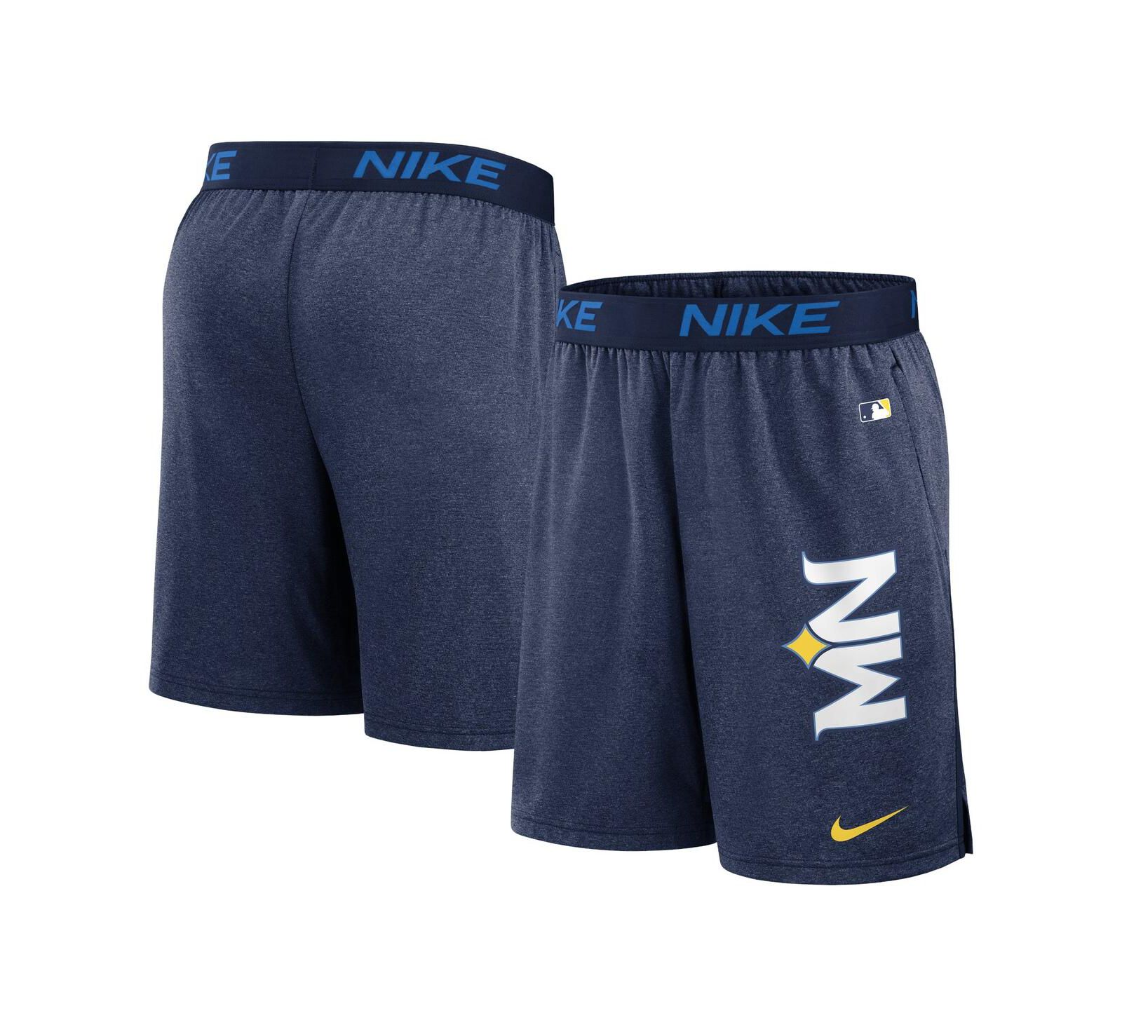 Nike Men's Navy Minnesota Twins 2024 City Connect Authentic Collection Practice Performance Shorts