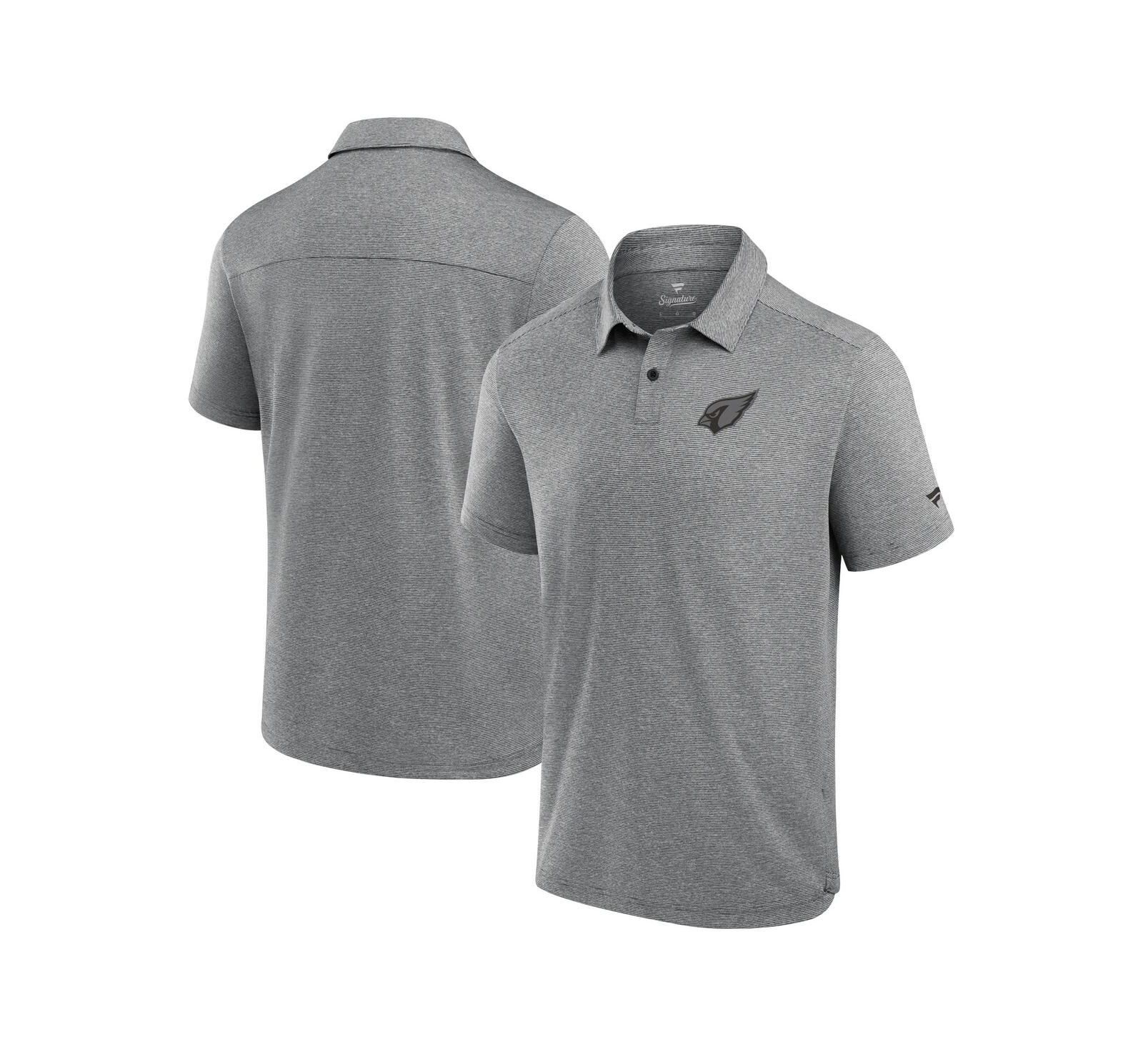 Fanatics Men's Gray Arizona Cardinals Front Office Tech Polo Shirt