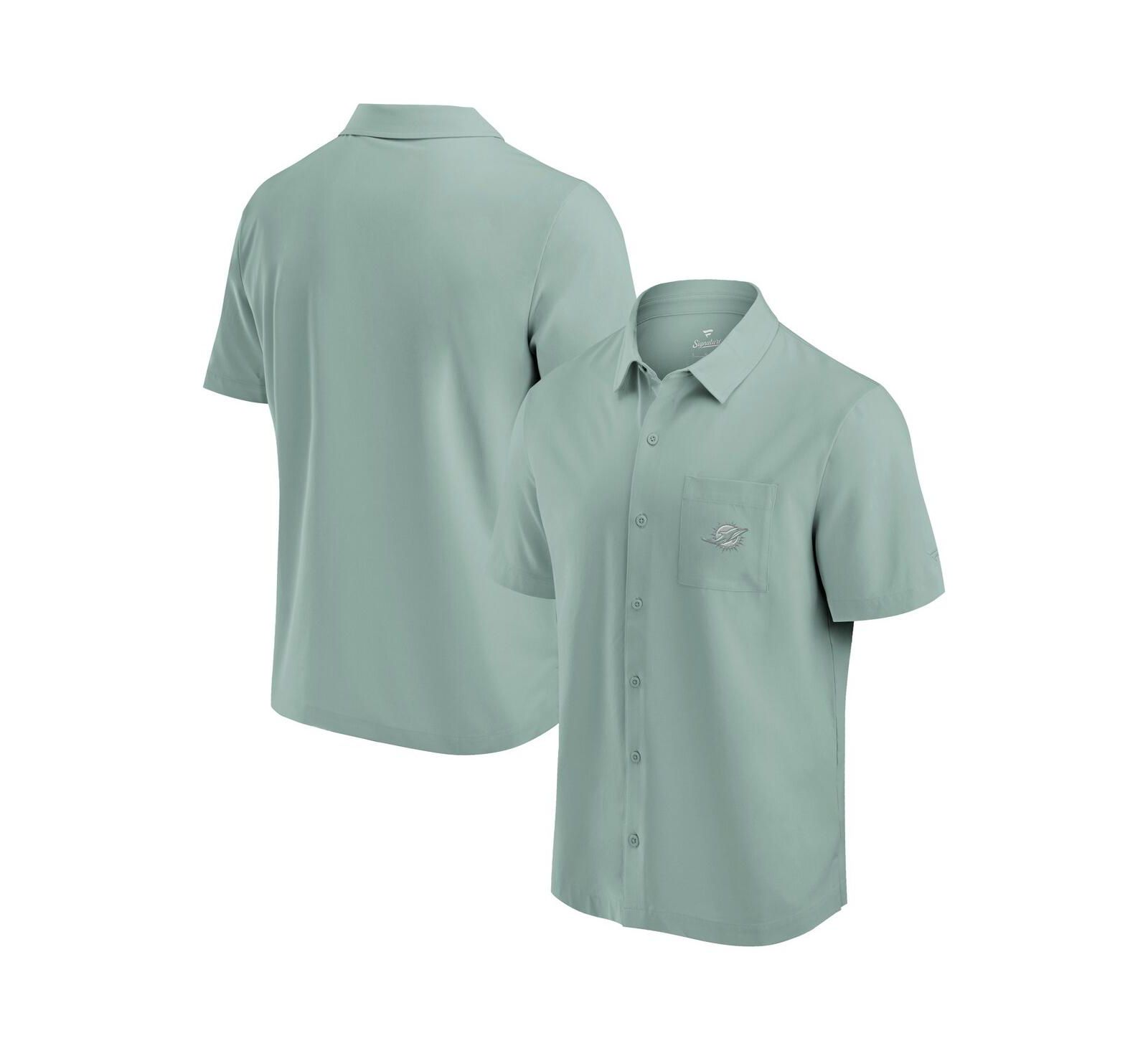 Fanatics Men's Mint Miami Dolphins Front Office Button-Up Shirt