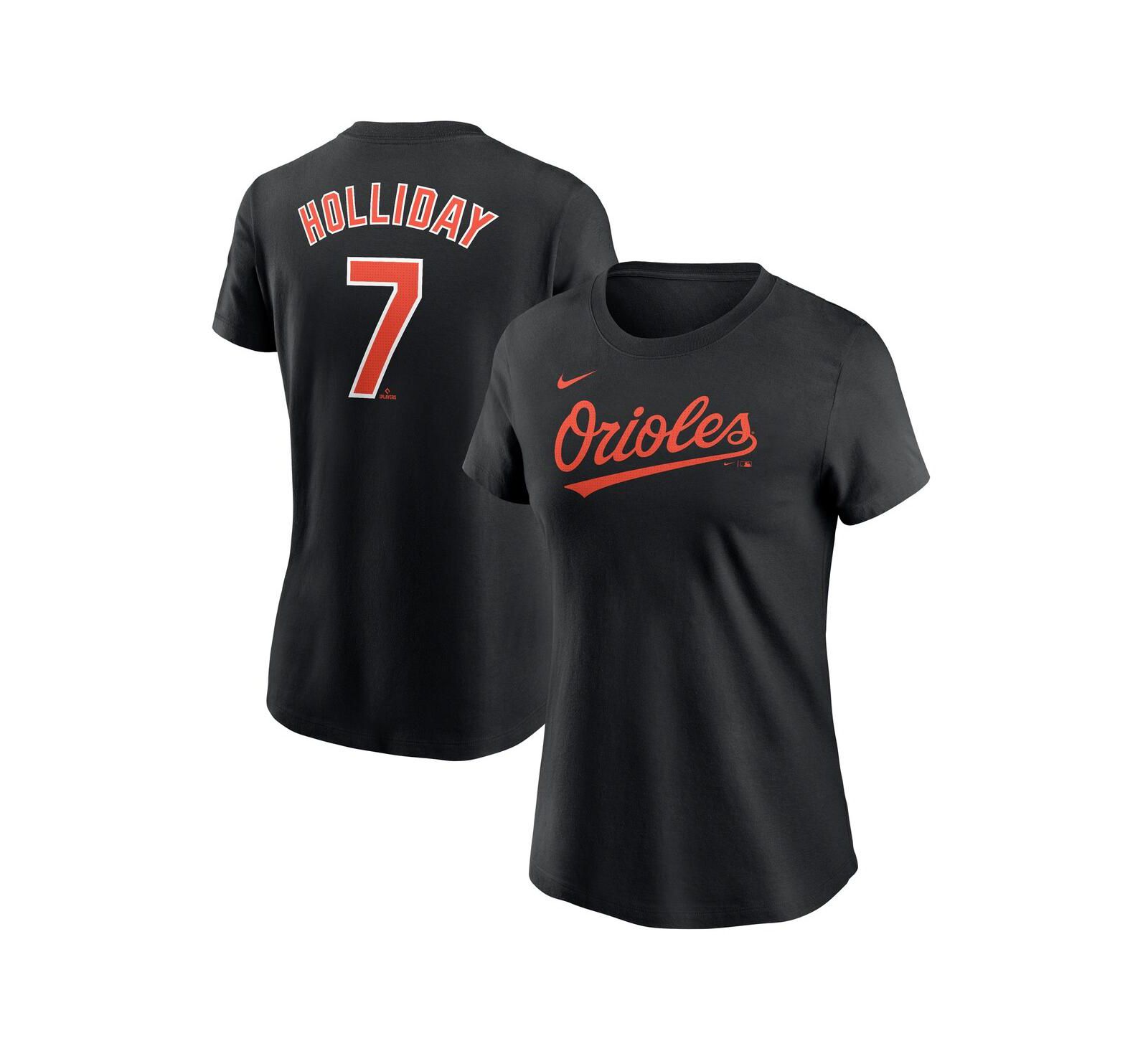 Nike Women's Jackson Holliday Black Baltimore Orioles Fuse Name & Number T-Shirt