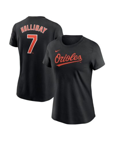 Nike Женская футболка Jackson Holliday Black Baltimore Orioles Fuse Name & Number