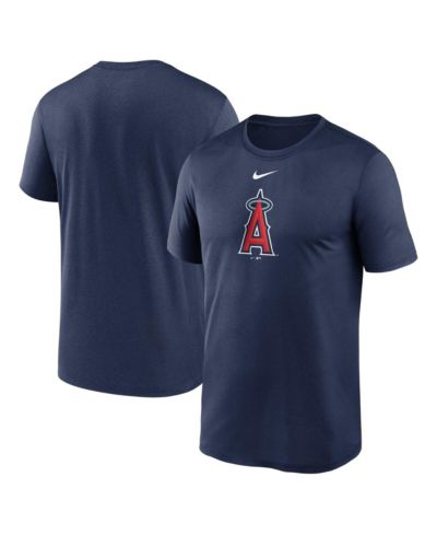 Мужская футболка Nike Navy Los Angeles Angels Legend Fuse Large Logo Performance