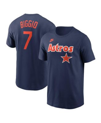 Nike Мужская футболка Houston Astros Craig Biggio Navy Cooperstown Collection