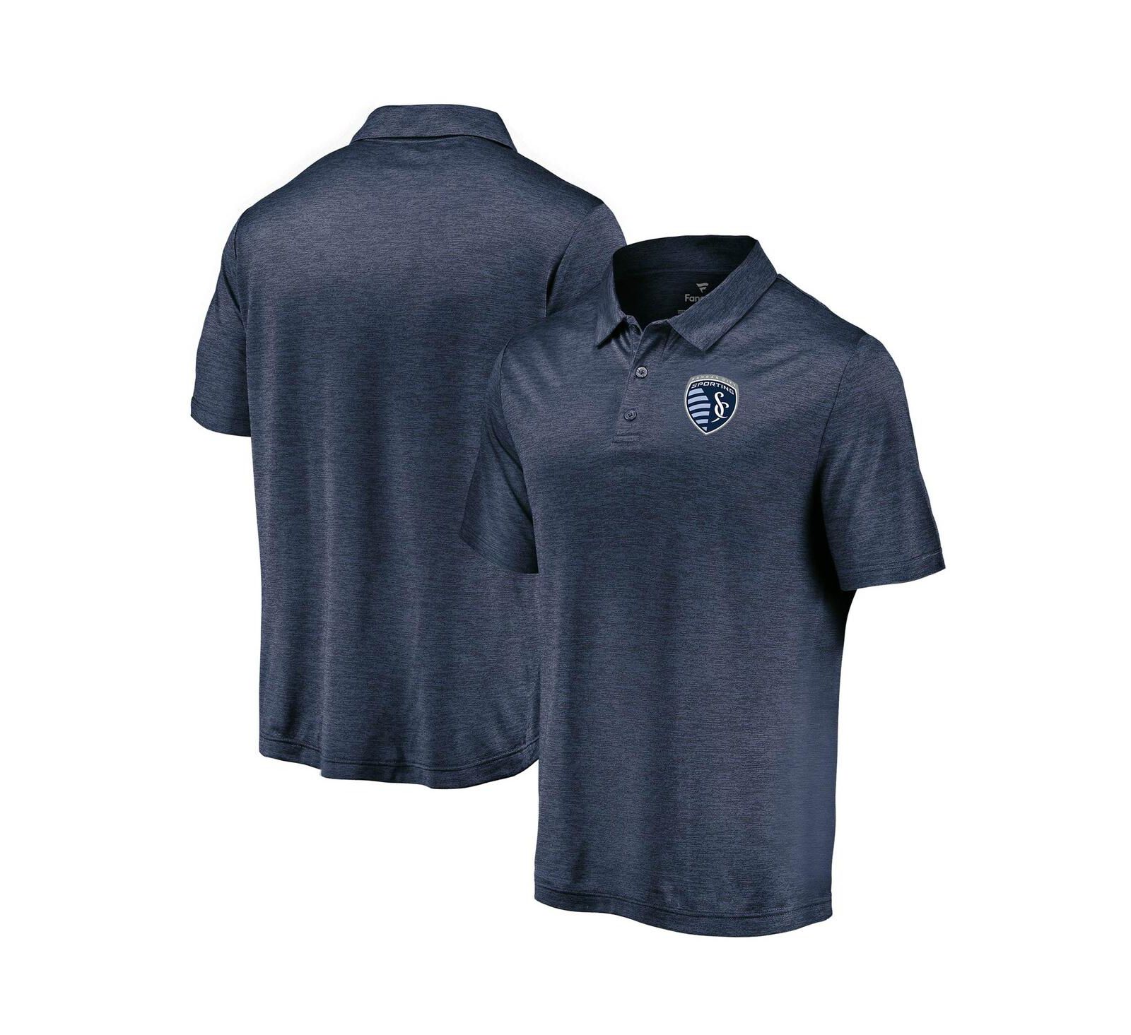 Fanatics Men's Navy Sporting Kansas City Poly Polo Shirt