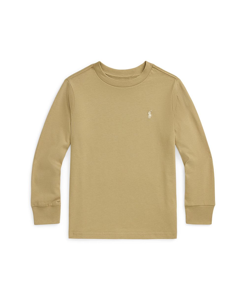Футболка Polo Ralph Lauren Cotton Jersey Long-Sleeve для малышей и маленьких мальчиков