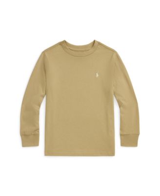 Футболка Polo Ralph Lauren Cotton Jersey Long-Sleeve для малышей и маленьких мальчиков