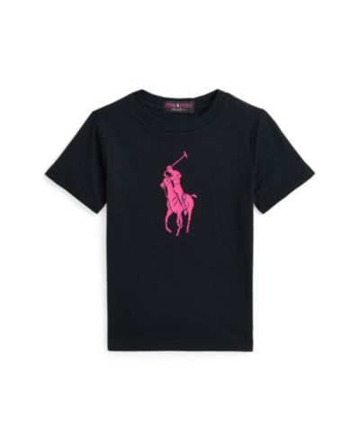 Детская хлопковая футболка Polo Ralph Lauren Pink Pony