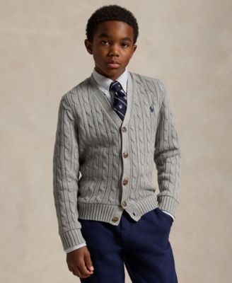 Детский кардиган Polo Ralph Lauren Big Boys Cable-Knit Cotton V-Neck