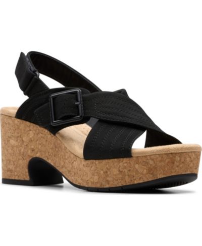 Clarks Collection Nerisa West Сандалии-мюли на танкетке с пряжкой