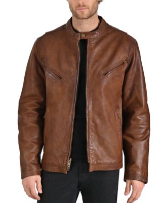 Мужская кожаная куртка Frye Modern Café Racer