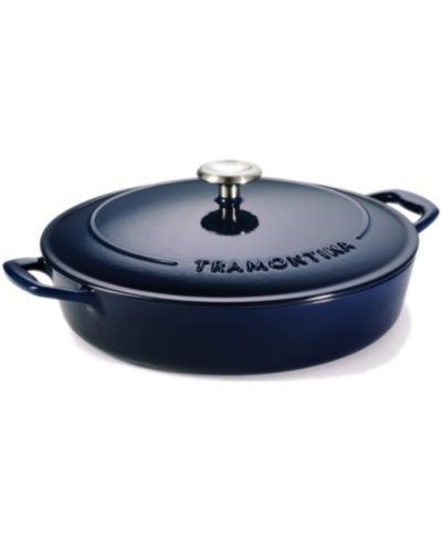 Tramontina Braiser Bestow 4-Quart Cast Iron Enameled с крышкой