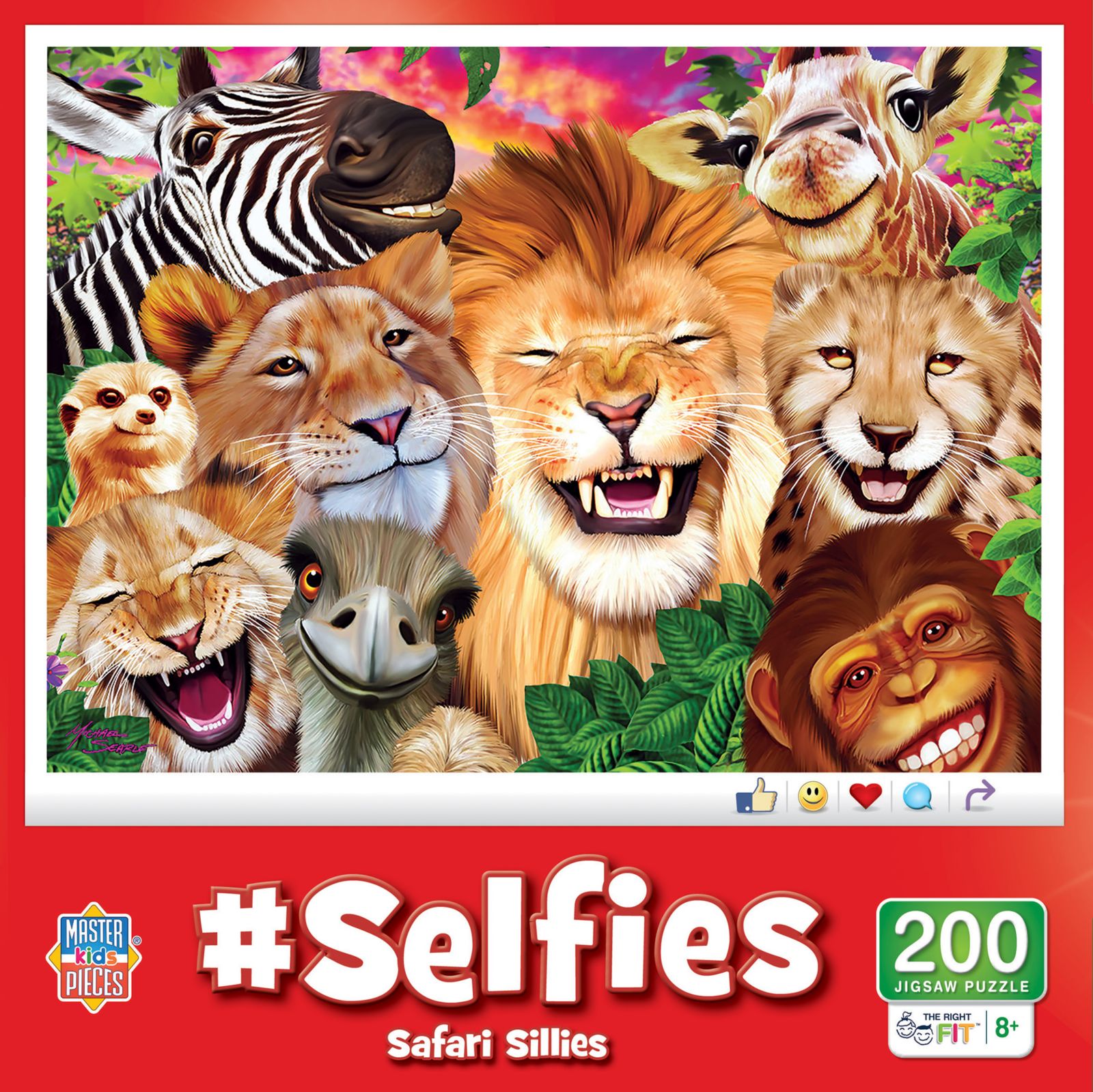 Пазл Selfies - Safari Sillies на 200 деталей