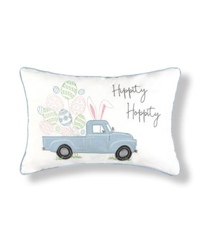 Декоративная поясничная подушка "Hippity Hoppity" Pickup Truck Easter Egg, 13" x 20"