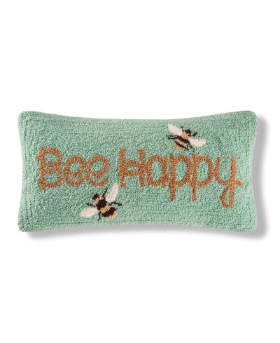 C&F Home декоративная мини-подушка Spring "Bee Happy" с пчелой, 10" x 20"