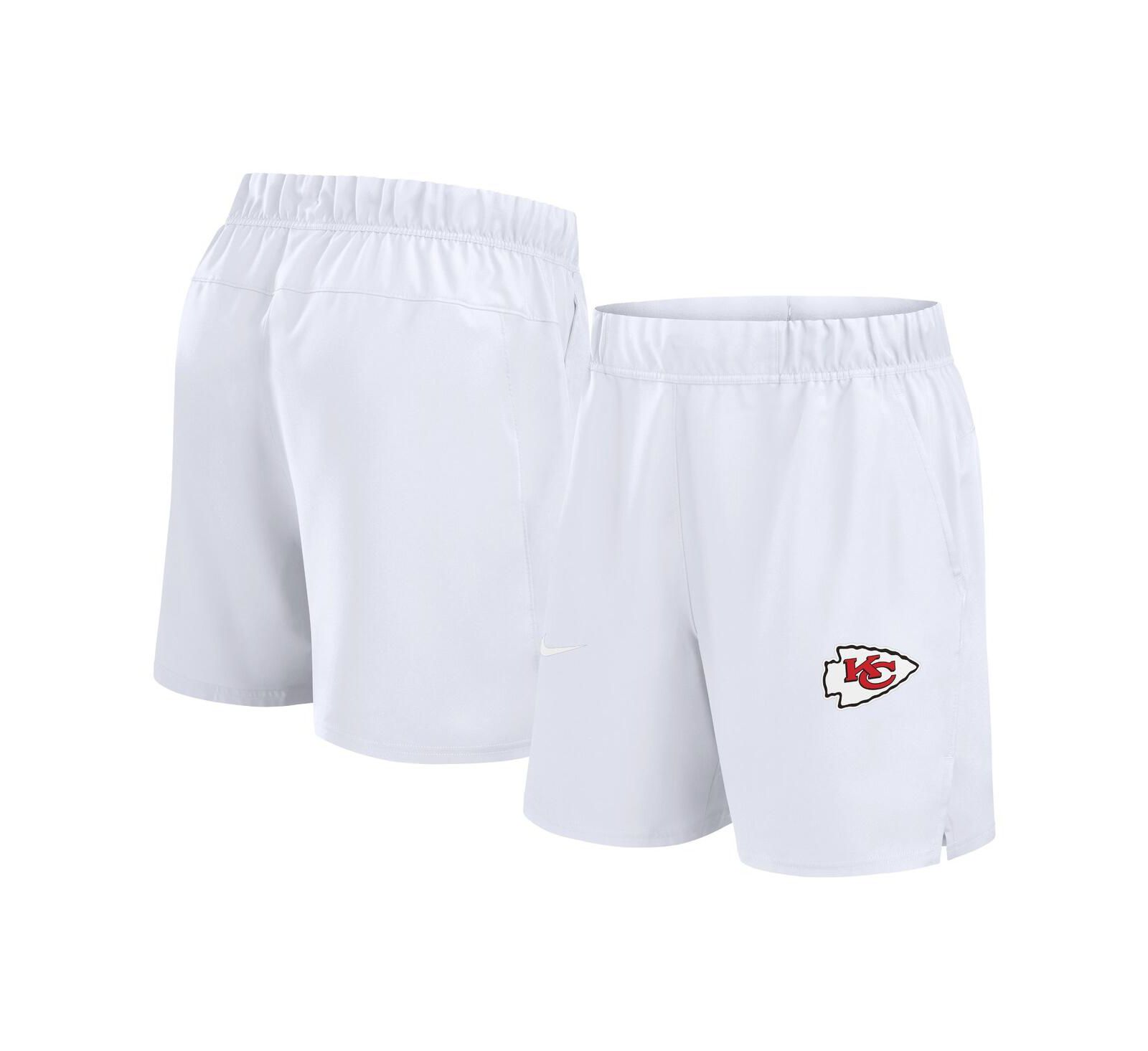 Nike Men's White Kansas City Chiefs Blitz Victory Performance Shorts