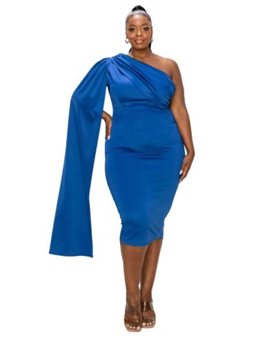 L I V D Женское платье-кейп Spade Plus Size с открытым плечом