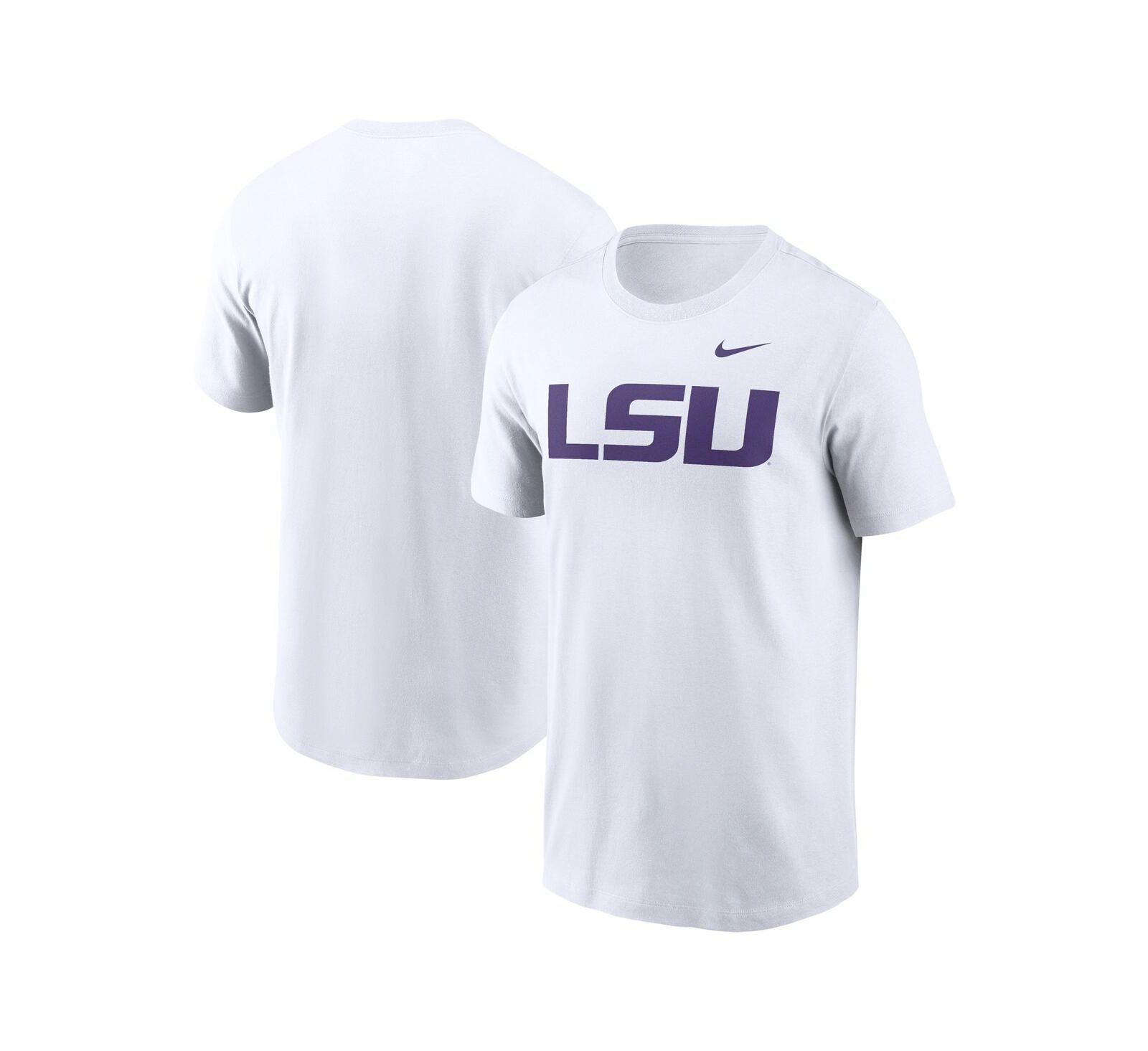 Nike Мужская футболка LSU Tigers Primetime Evergreen Logo Heather Gray