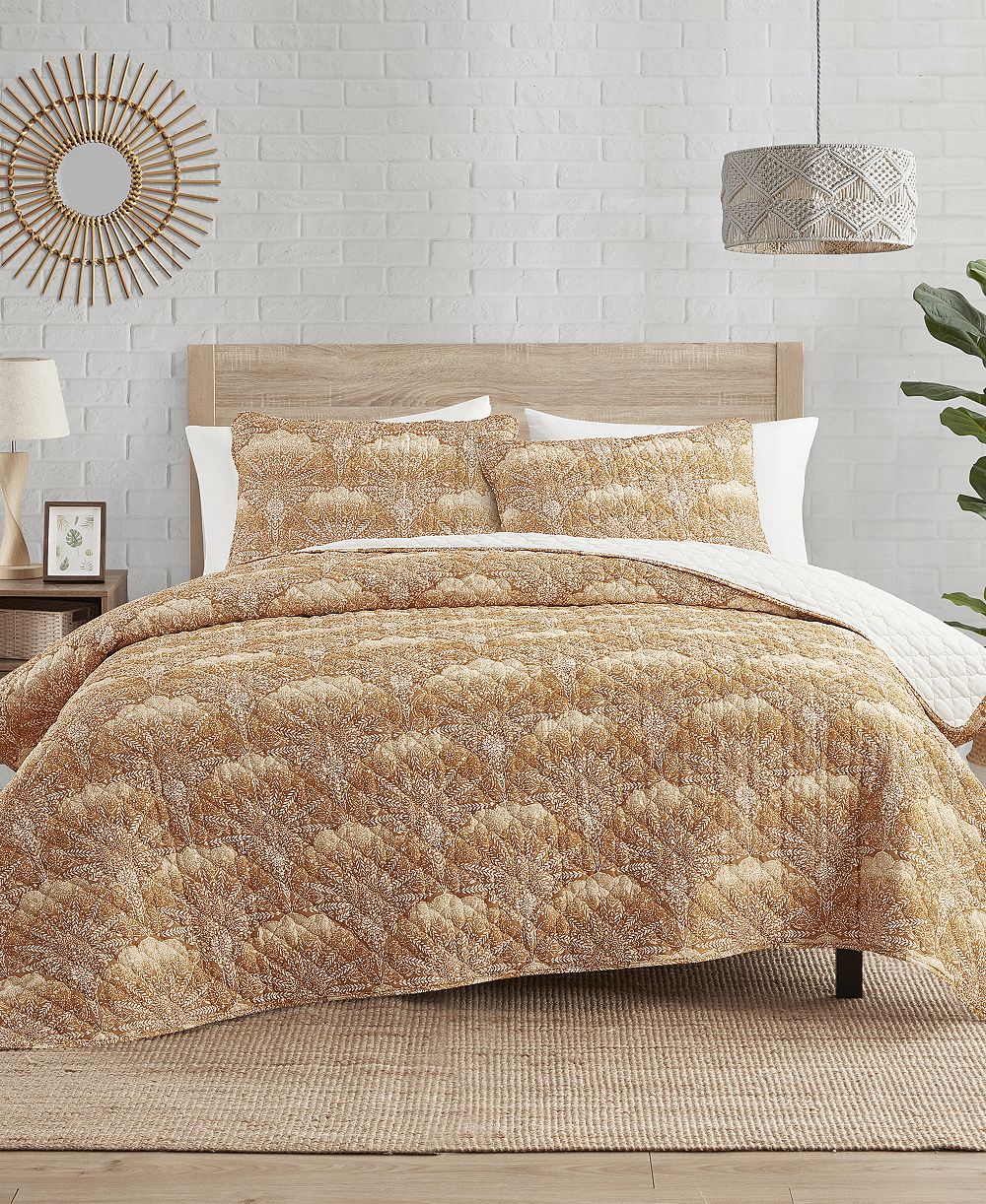 Indigo Ink Panther 3-Pc. Quilt Set, King