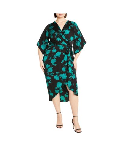 CITY CHIC Women's Kimberly Print Maxi Dress