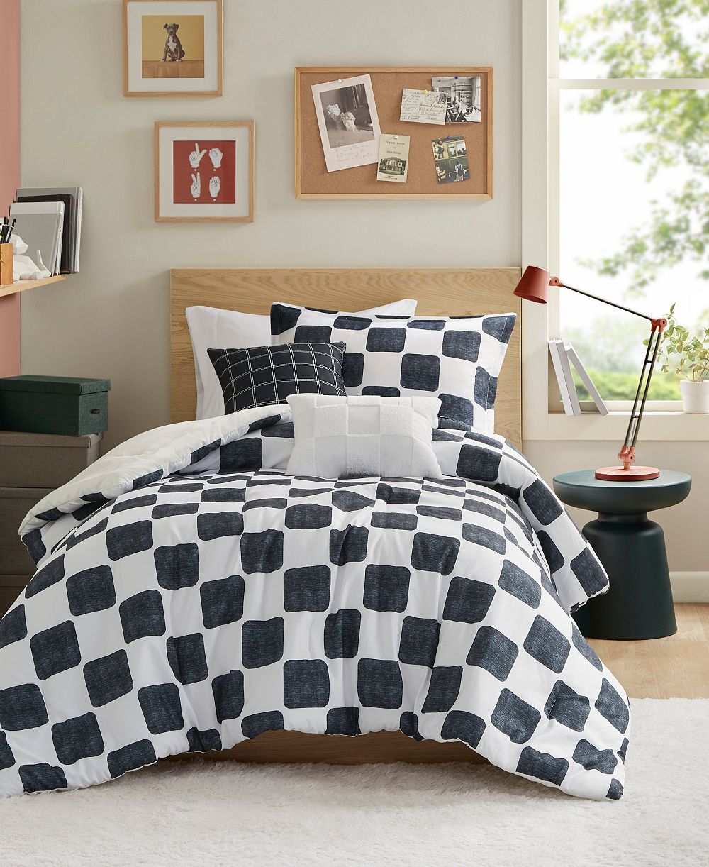 Intelligent Design Miley Checkered 4-Pc. Comforter Set, Twin/Twin XL