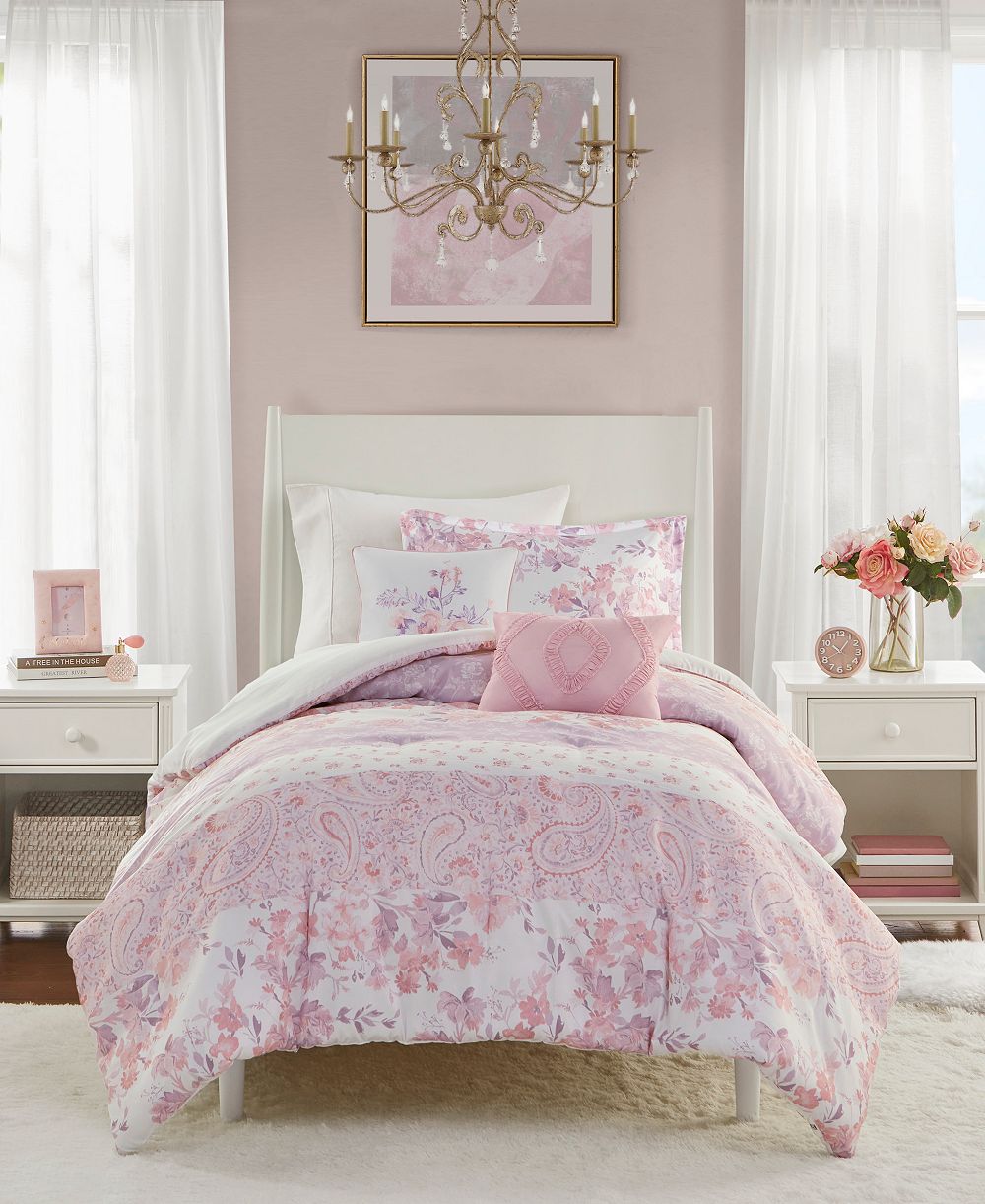 Intelligent Design Oliena Floral Paisley 4-Pc. Comforter Set, Twin/Twin XL