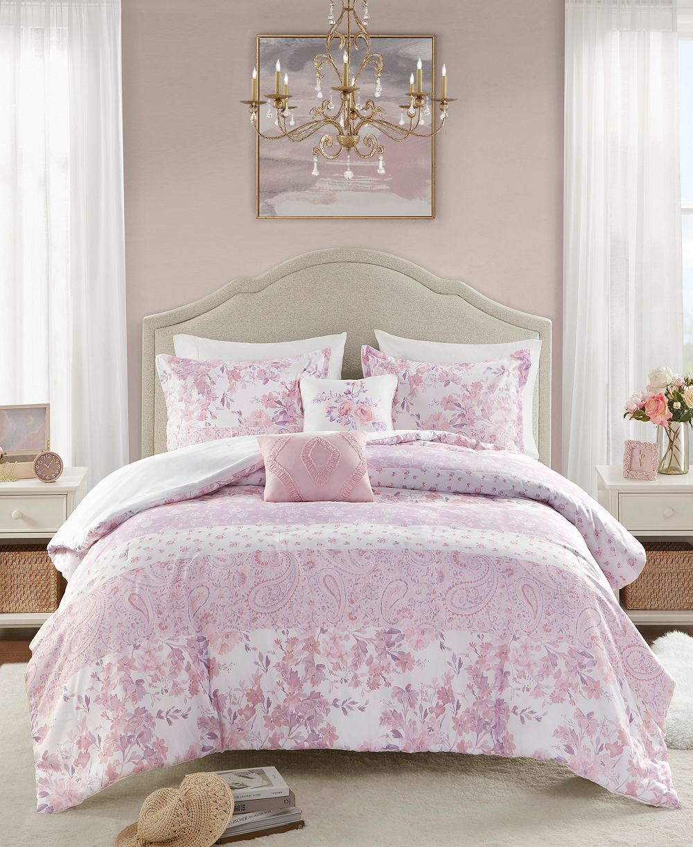 Intelligent Design Oliena Floral Paisley 5-Pc. Comforter Set, Full/Queen
