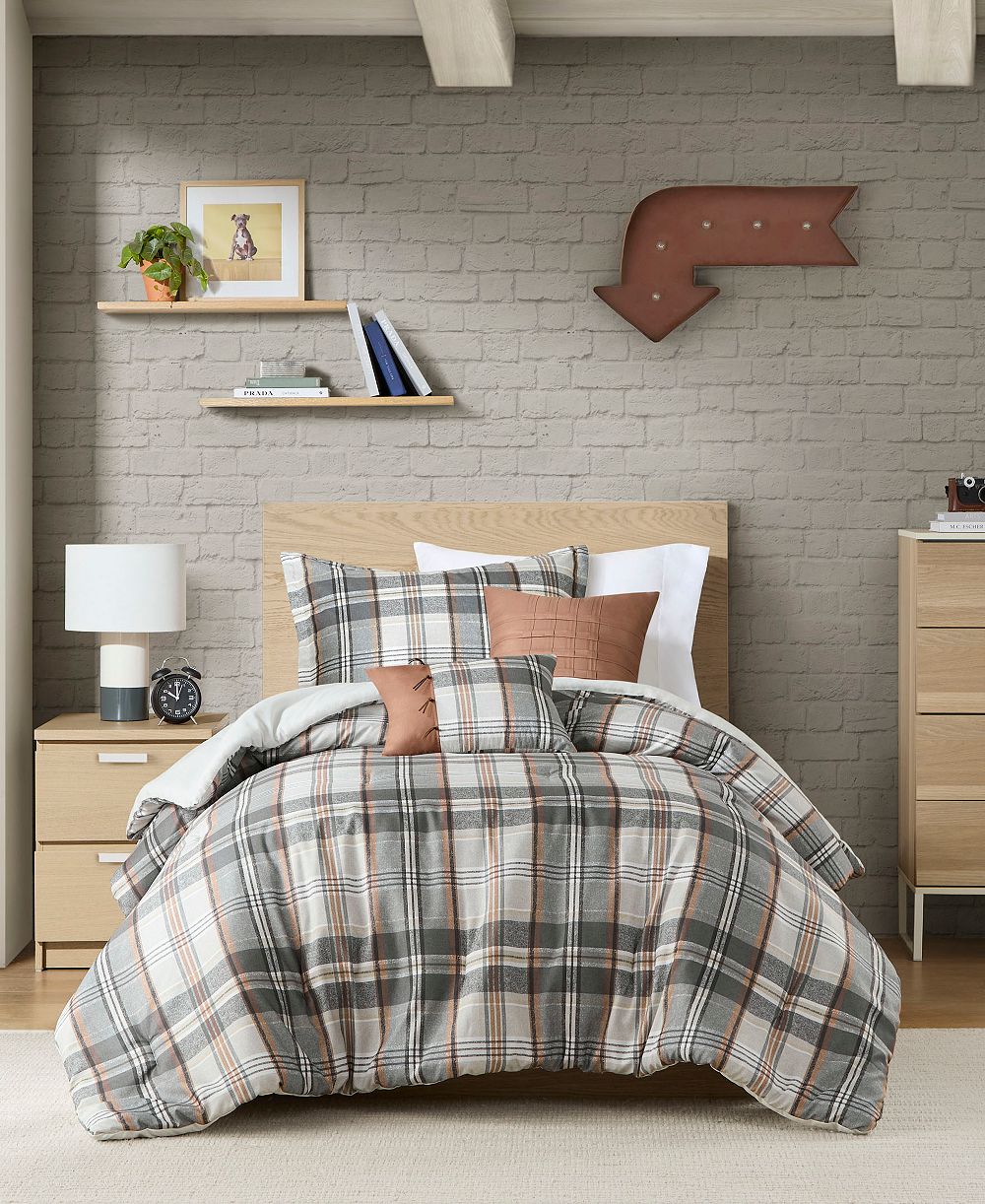 Intelligent Design Комплект постельного белья Blake Plaid, 4-Pc., Twin/Twin XL
