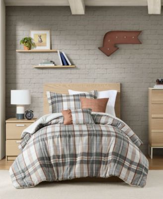 Intelligent Design Комплект постельного белья Blake Plaid, 4-Pc., Twin/Twin XL