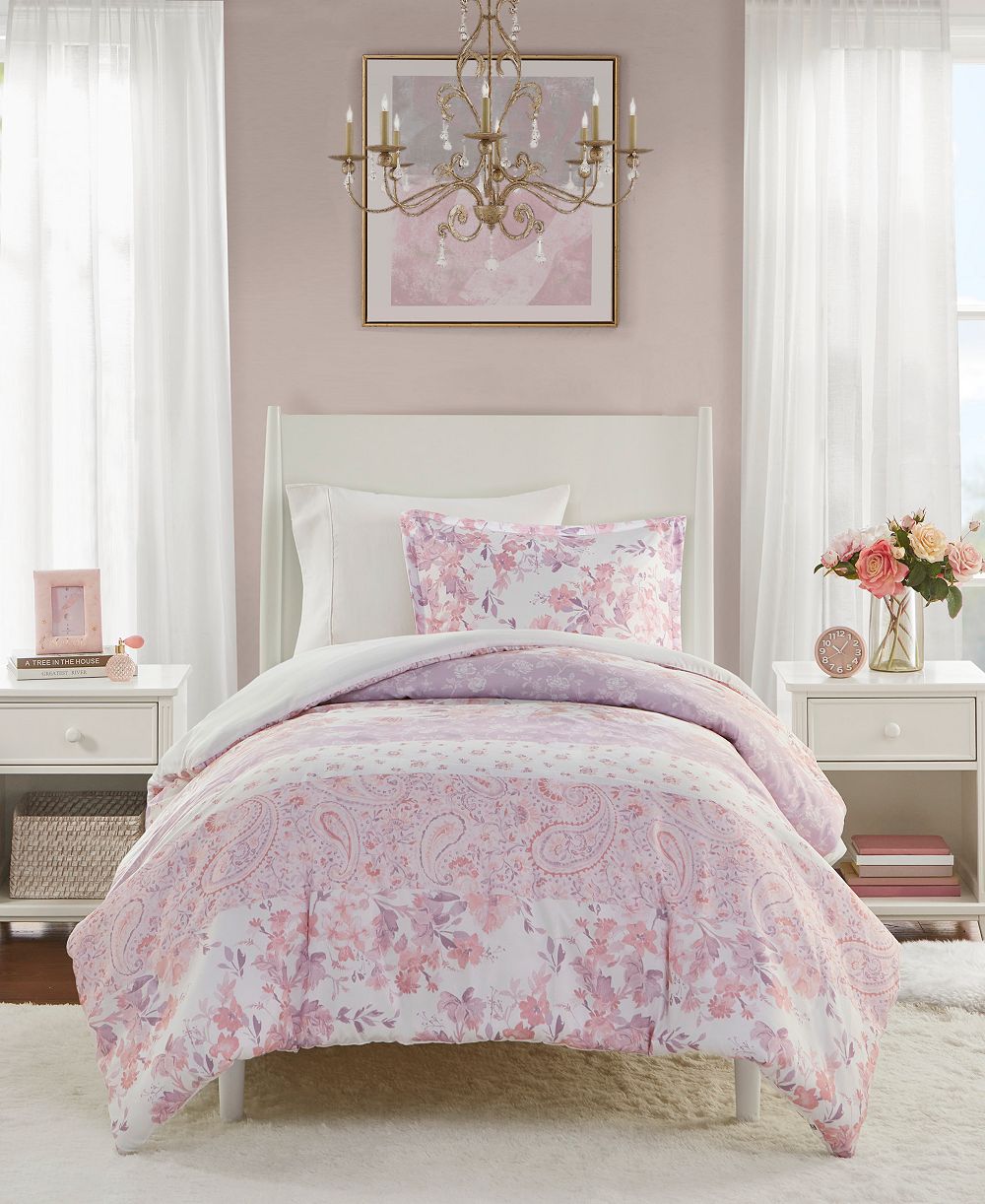 Комплект из 2 шт. покрывал Intelligent Design Oliena Floral Paisley Twin/Twin XL