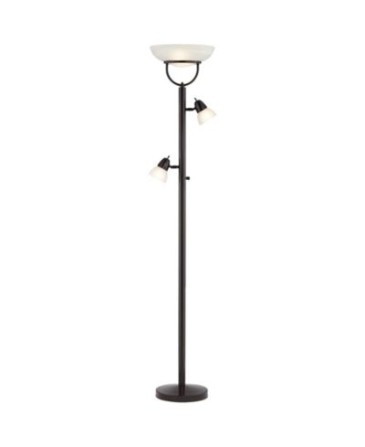 360 Lighting Торшер Modern Torchiere 3-in-1 Design 70" Tall Tiger Bronze