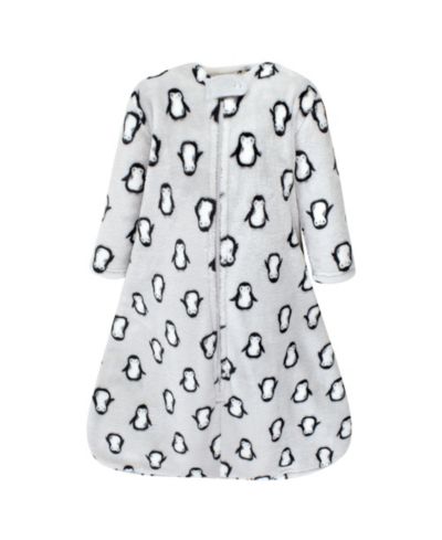 Hudson Baby Flannel Sleep Sack with Plush Full-Arm Coverage