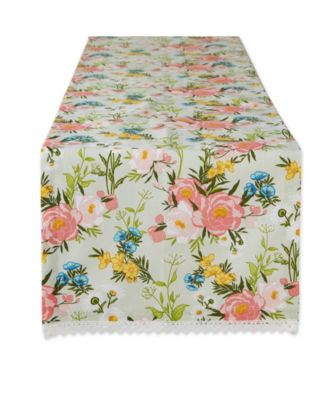 Скатерть-дорожка Design Imports Spring Bouquet Print 14"x72"