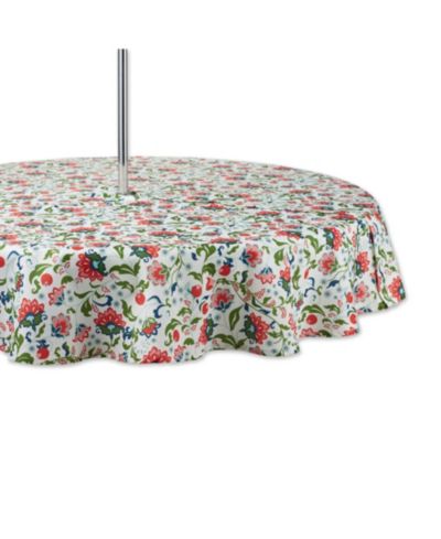 Скатерть Design Imports с цветочным принтом и молнией, круглая 60