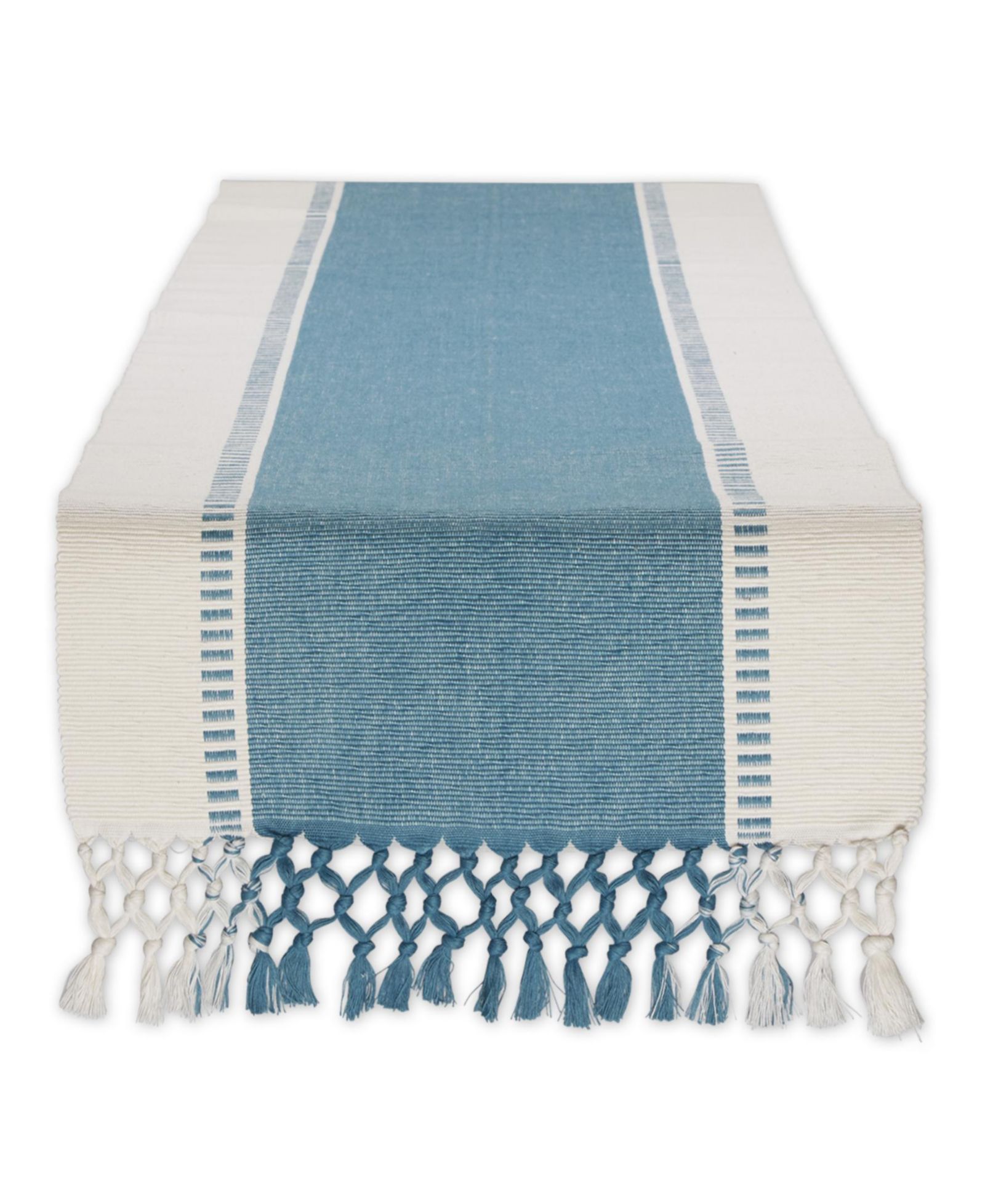 Design Imports Dobby Stripe Ribbed Table Runner, 13"x72 "