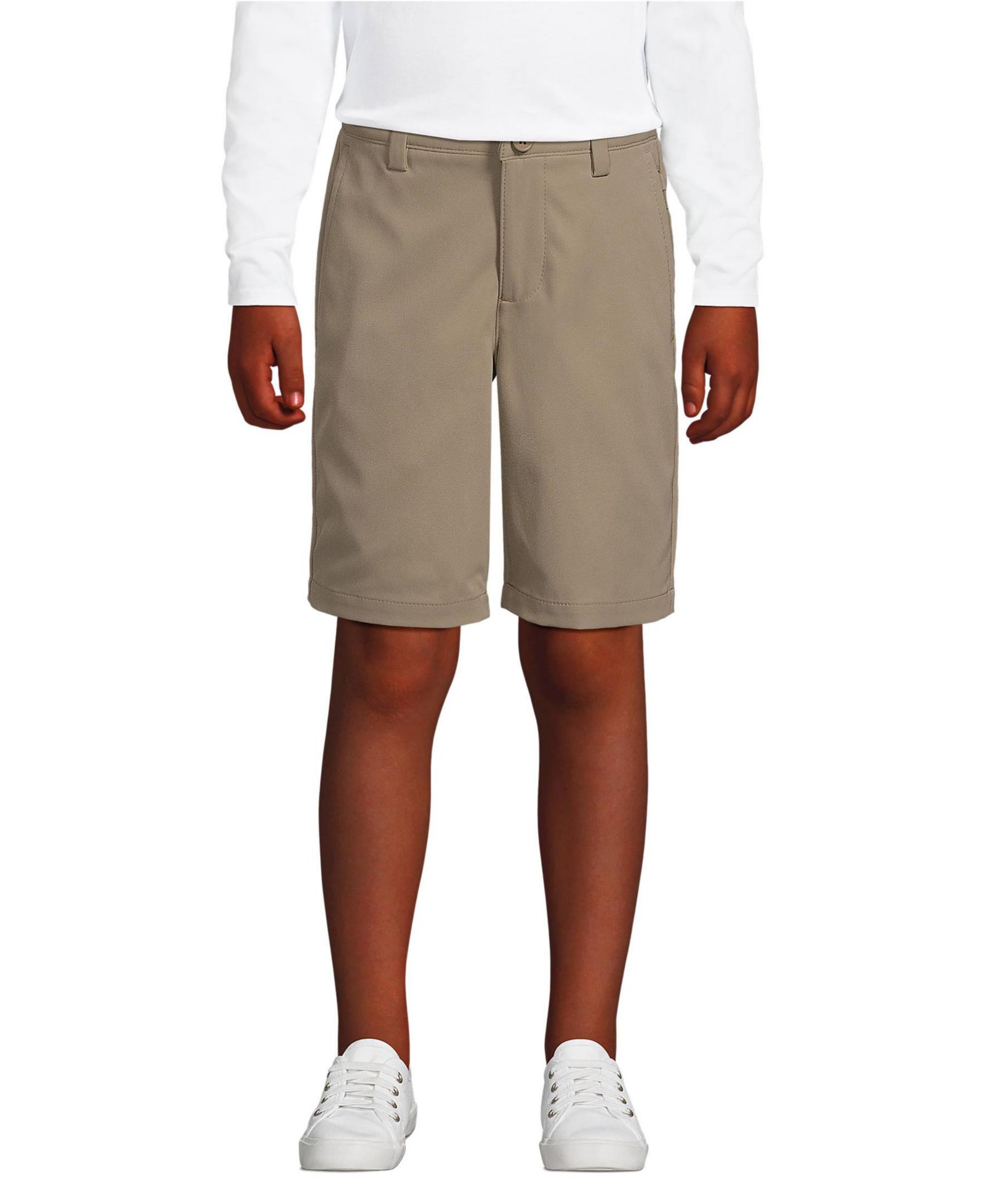 Lands' End Big Girls Active Performance Chino Shorts