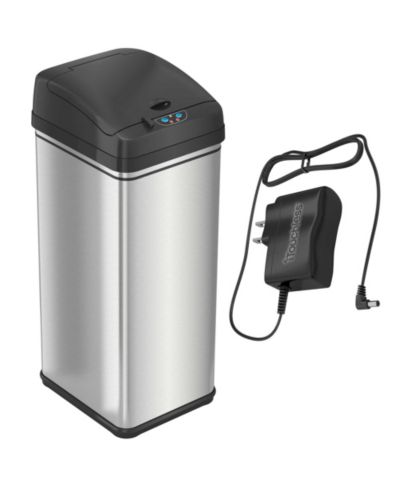 iTouchless мусорное ведро из нержавеющей стали 13 Gallon с фильтром AbsorbX