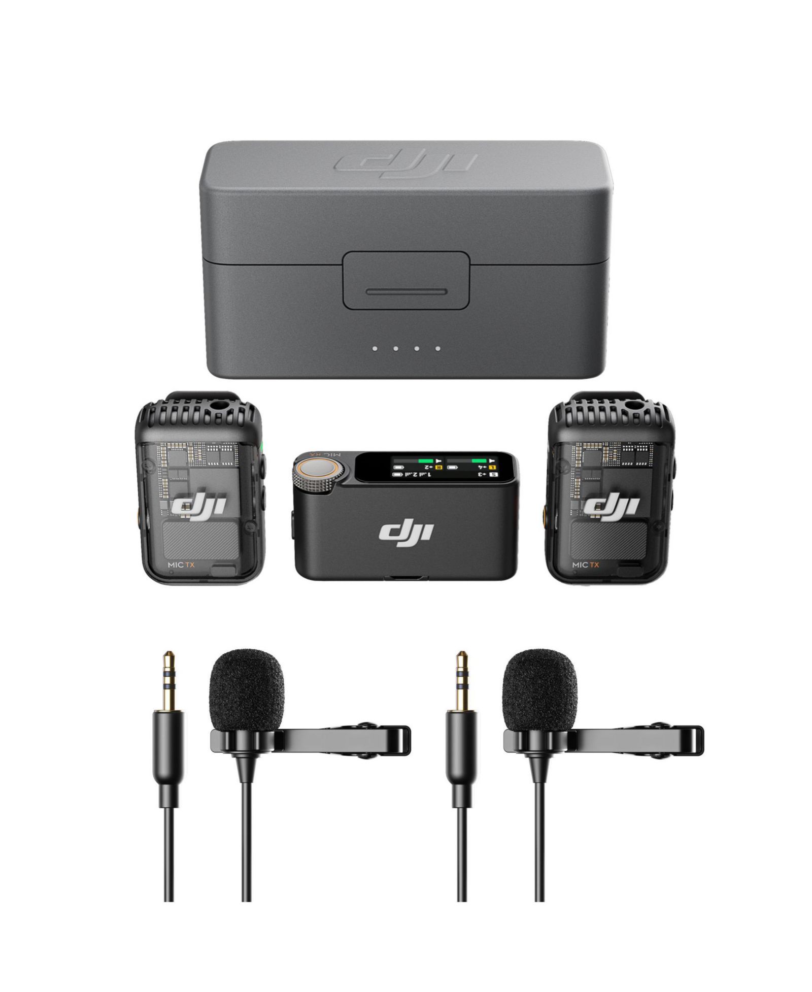 Dji Mic 2 Wireless Lavalier Microphone System for Cameras and Mobile Devices