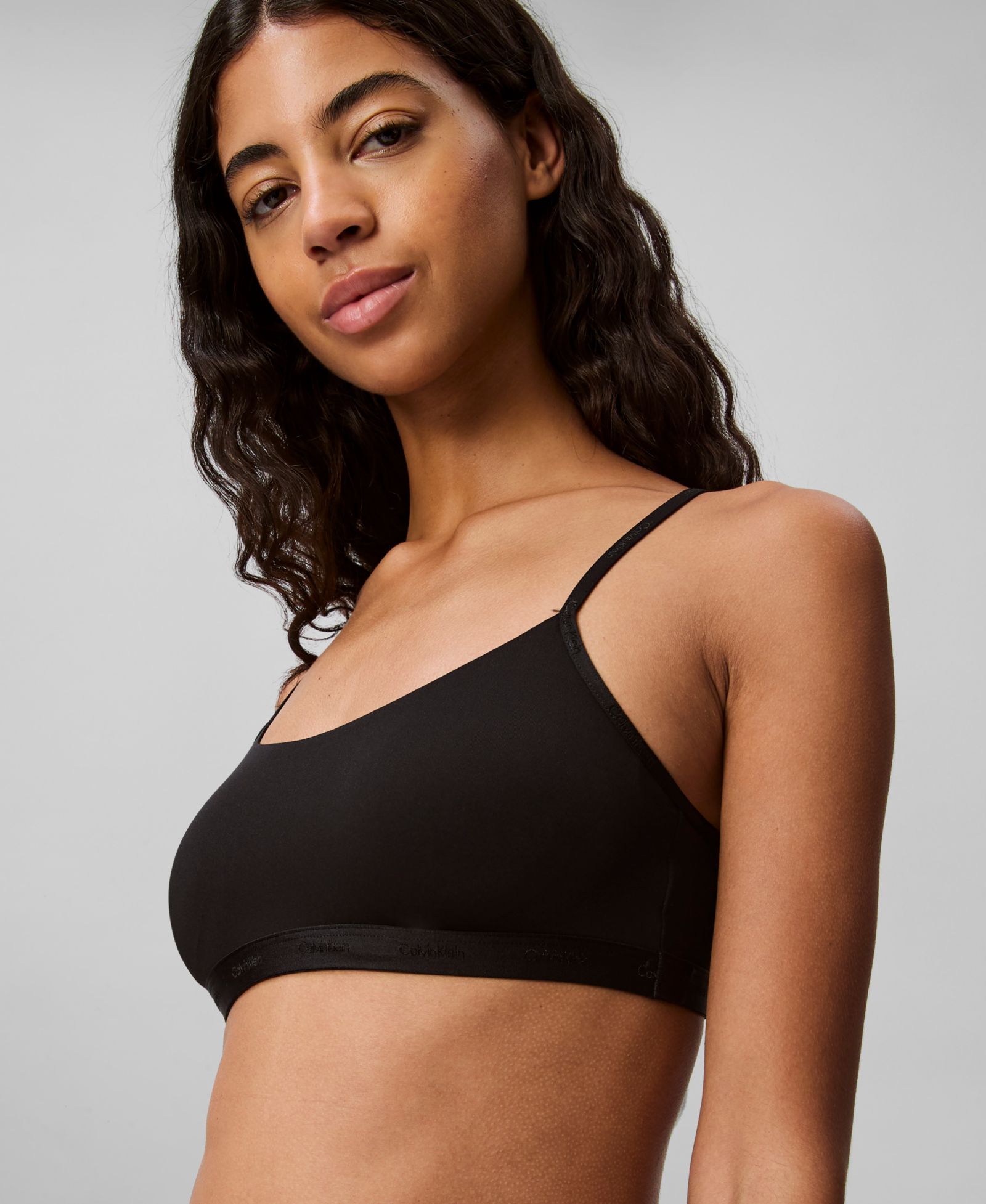 Calvin Klein Women's Form To Body Lightly Lined Bralette Bra QF7554