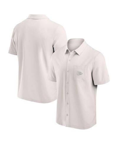 Мужская рубашка Fanatics Cream Kansas City Chiefs Front Office Button-Up
